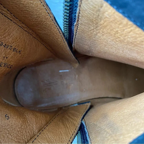 FRYE Natalie Double Zip Italian Nubuck Leather Bootie - Picture 14 of 15